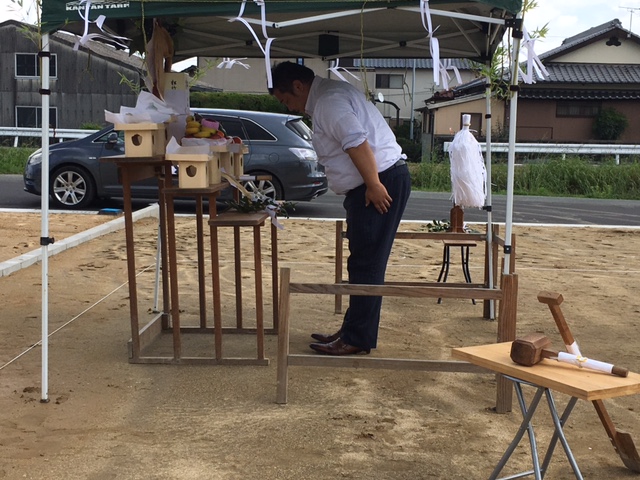 轟木3号モデル・4号モデル 地鎮祭彡 鳥栖店スタッフブログ サンキューホーム 新築一戸建て注文住宅 3759